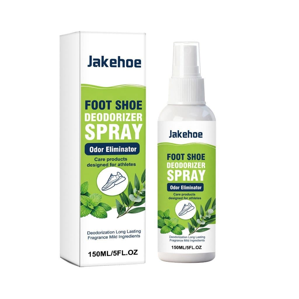 2Pcs Jakehoe Spray Desodorizante para Pés e Sapatos |   Eliminador de Odor para Tênis e Calçados Esportivos |   Frescor