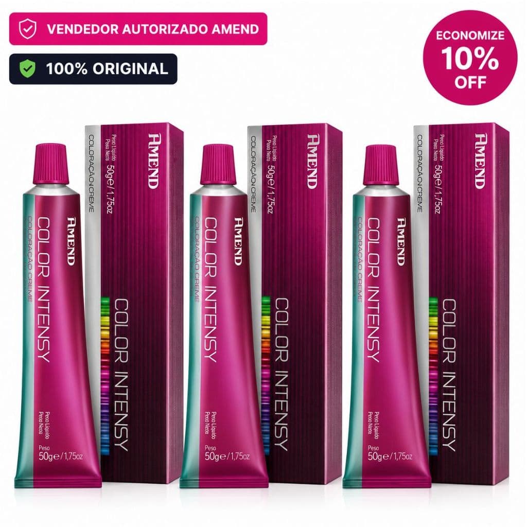 Kit Com 3 Colorações Color Intensy Amend Cosméticos - 50ml