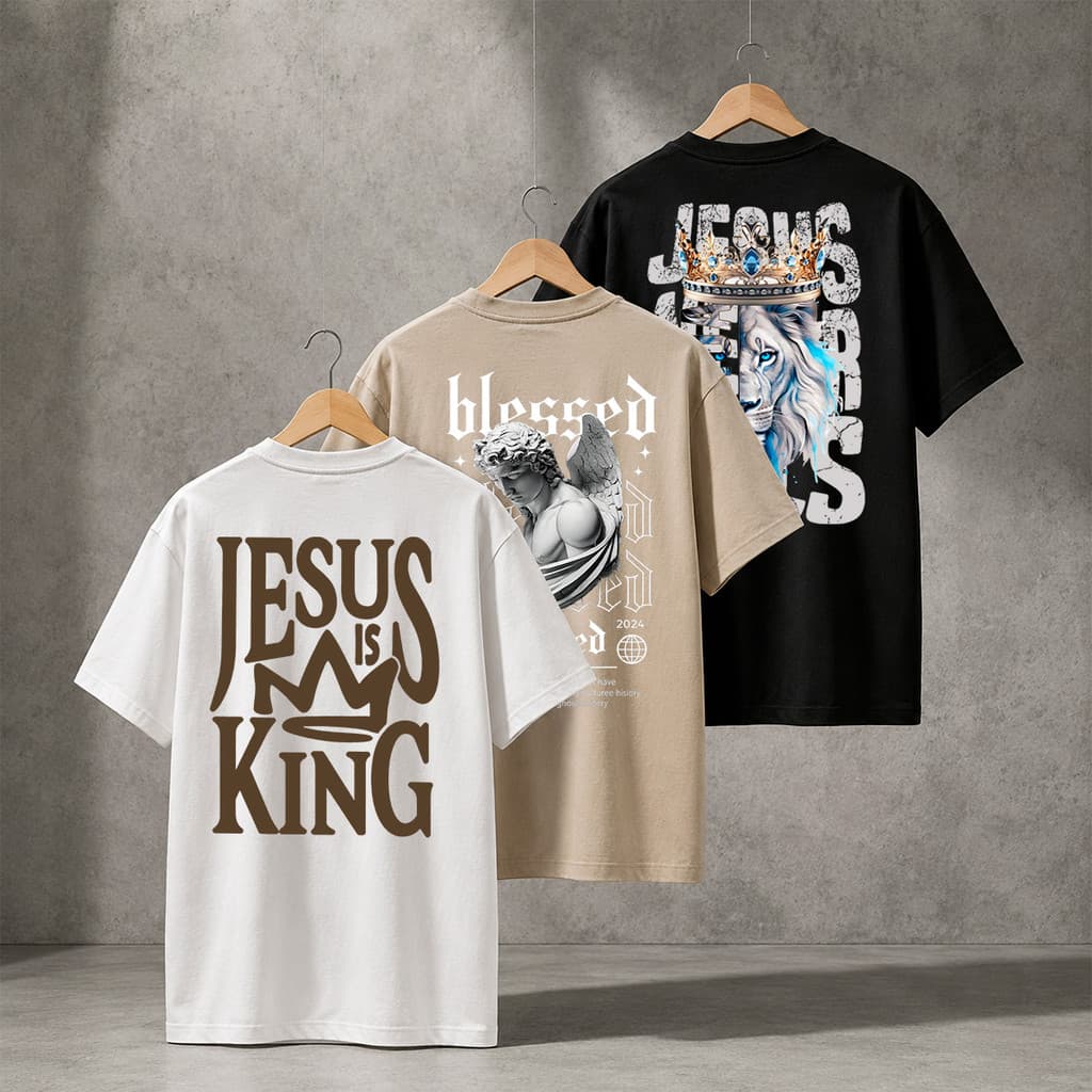 Kit 3 camisetas estampadas masculinas 100% algodão penteado 30.1