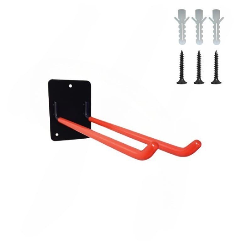 Suporte de parede para ferramentas de jardim em ferro, estilo americano, para pás, rastelos, vassouras, mangueiras e enx