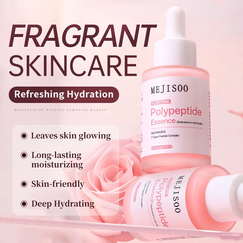 Sérum de peptídeos rosa, internacional TK, com niacinamida e peptídeos rosa, firmador e antirrugas.