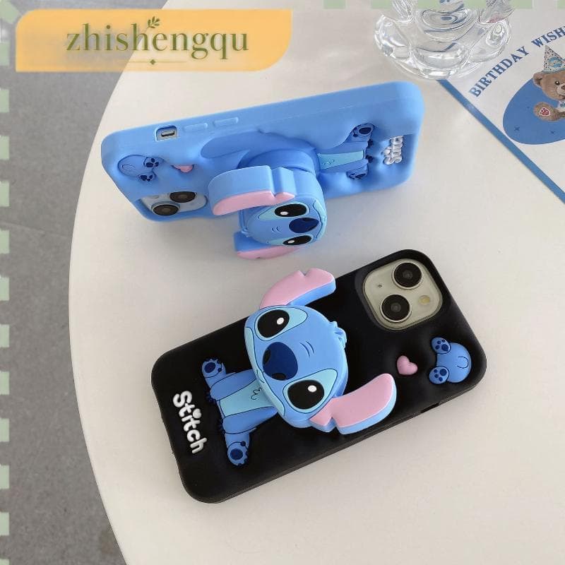 Capa Emborrachada Stitch C Pop Socket 3d para Samsung A05 A06 A14 A26 A36 A56 G04 G05 G24 G35 G75 14C SDZ D