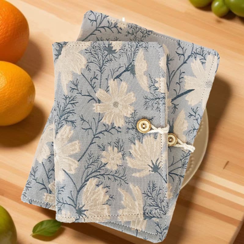 Manual de tecido de folhas soltas de flor Gesan A5A6 Manual de diário Caderno fofo Bloco de notas destacável