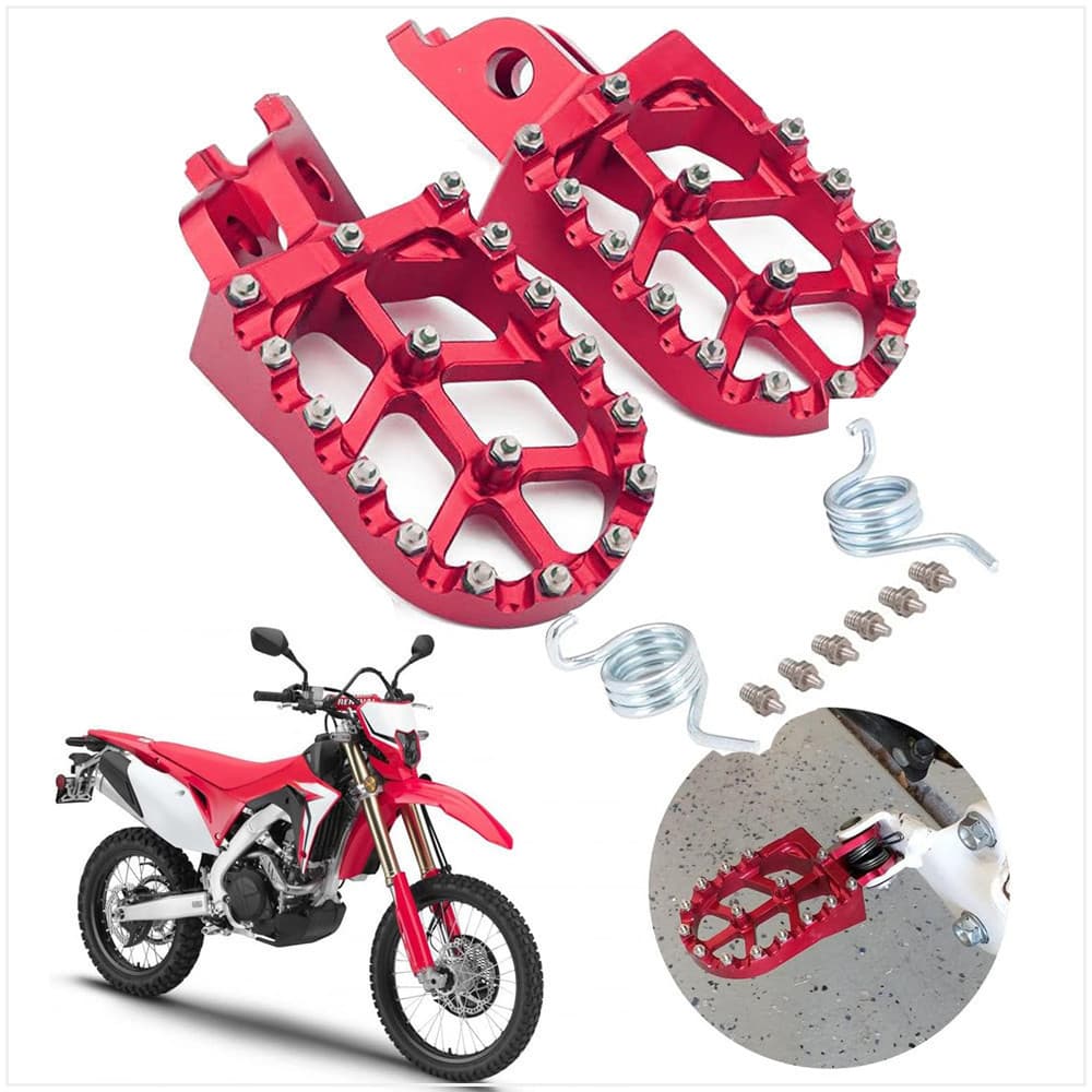 Pedaleira CNC para Honda CRF250R CR125 CR250 CRF150R CRF250X Alumínio 6061