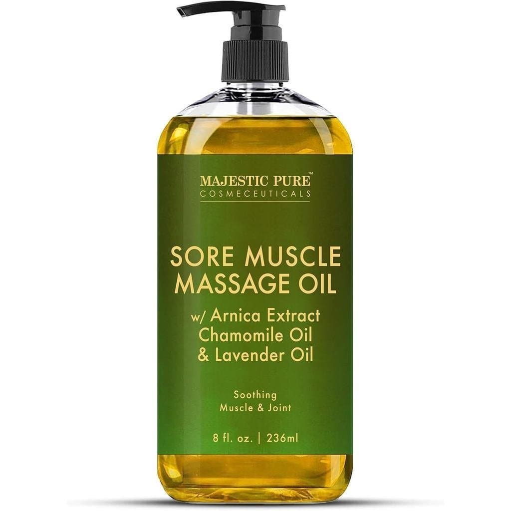 MAJESTIC PURE Arnica massage - Refrescante e relaxante - contém óleos essenciais de lavanda e camomila - Adequado para t