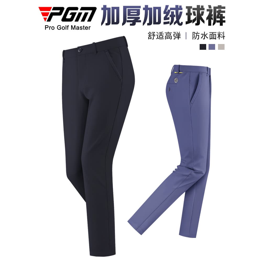 PGM forro de lã engrossado calças de golfe calças de bola masculina outono primavera calças compridas roupas masculinas