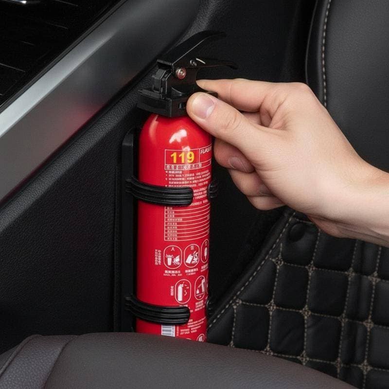 # Novo Suporte ABS Resistente Ao Desgaste Para Extintor De Carro De Fácil Acesso Equipamento De Segurança De Emergência