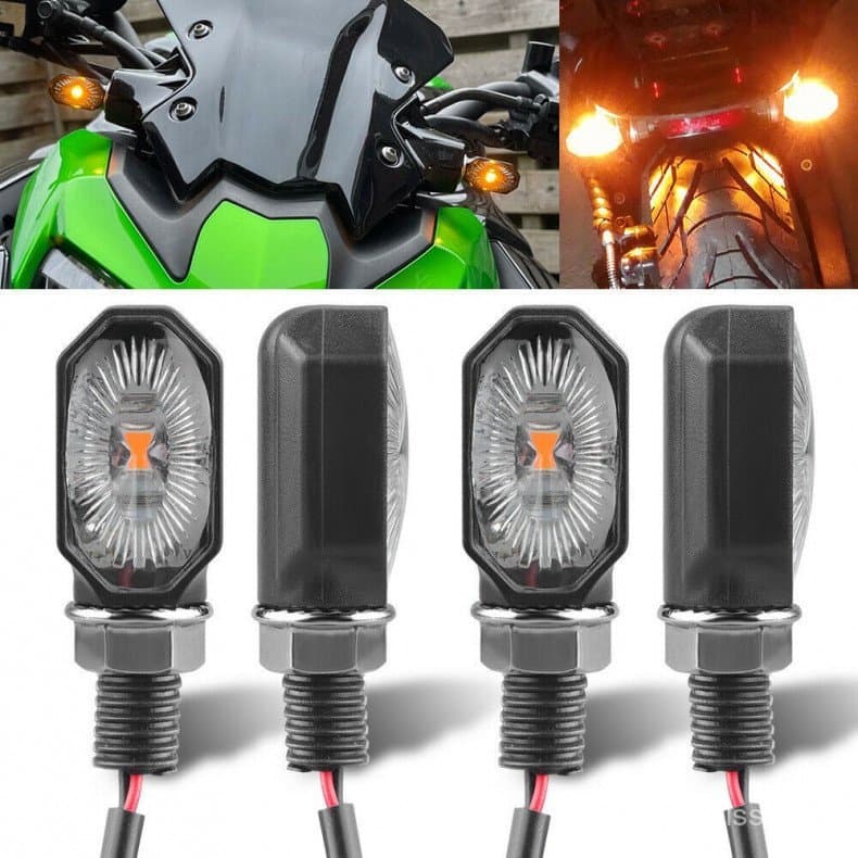 2pca M10 LED Sinalizador de Direção para Motocicleta Universal Mini Luz de Sinalização LED para Motocicletas Peças à Pro