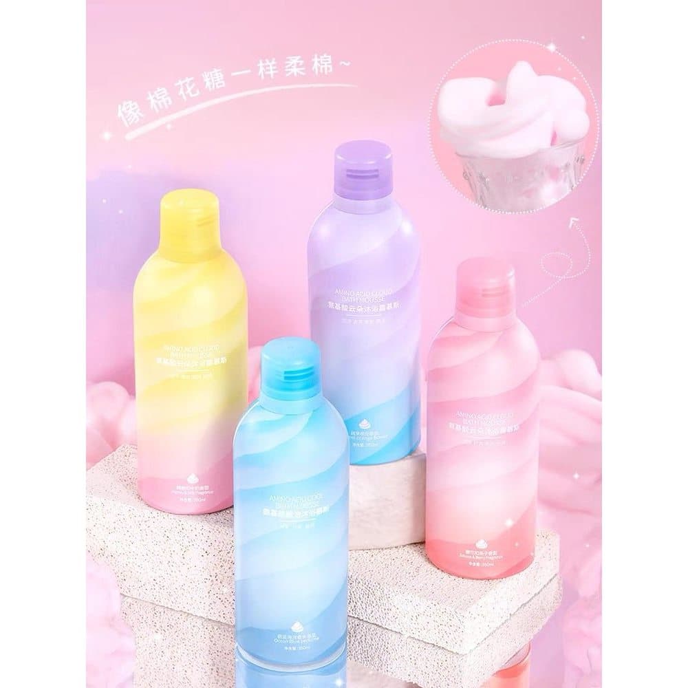 [Mousse de banho] Mousse de banho de nuvem de aminoácidos Perfume bolha Gel de banho hidratante hidratante fragrância de