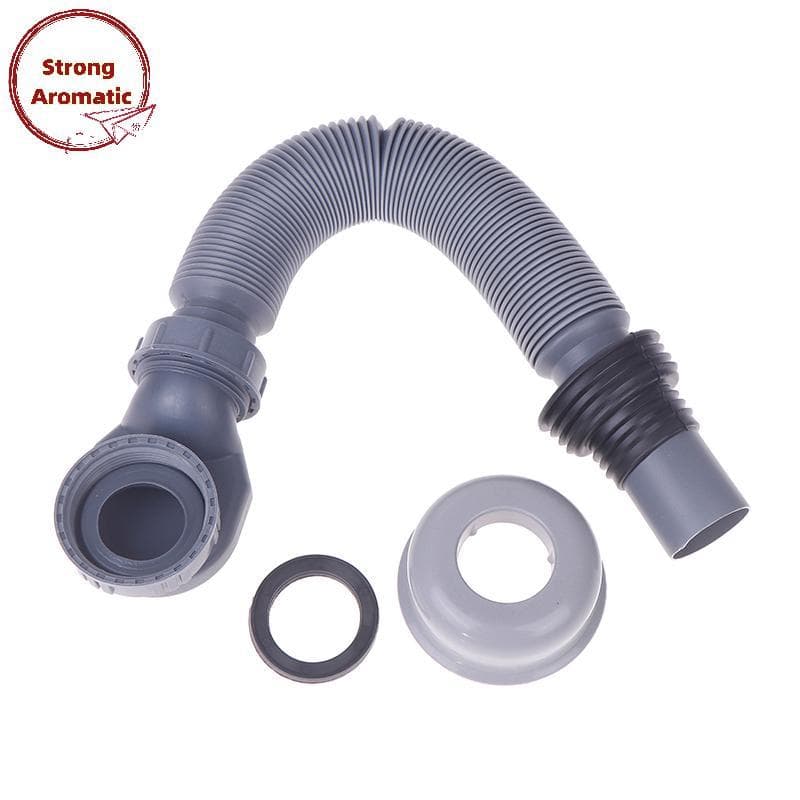 StrongArom Tubo De Drenagem Banheira , Vedação De Água , Design Eficiente , Plana , Funcionalidade , Cinza , ABS , Alta
