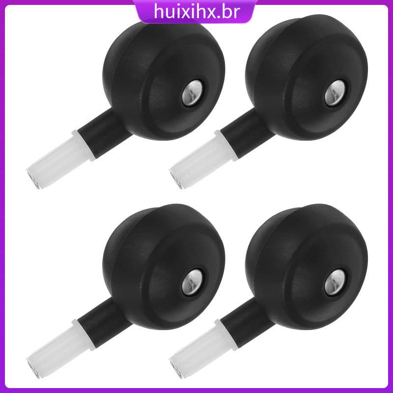 🏠 4pcs universais PP pretas, operação silenciosa para mover móveis