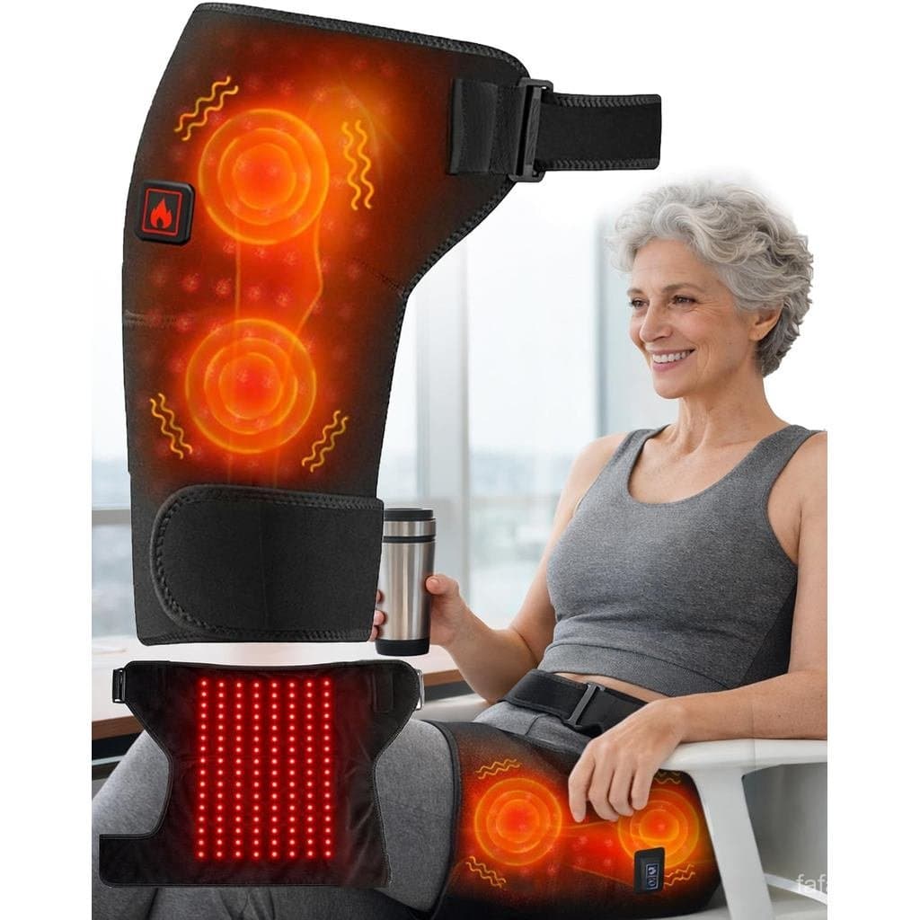 Suporte de Quadril com Terapia de Luz Vermelha para Mulheres na Menopausa, Movimentos Confortáveis e Confiantes, Bateria