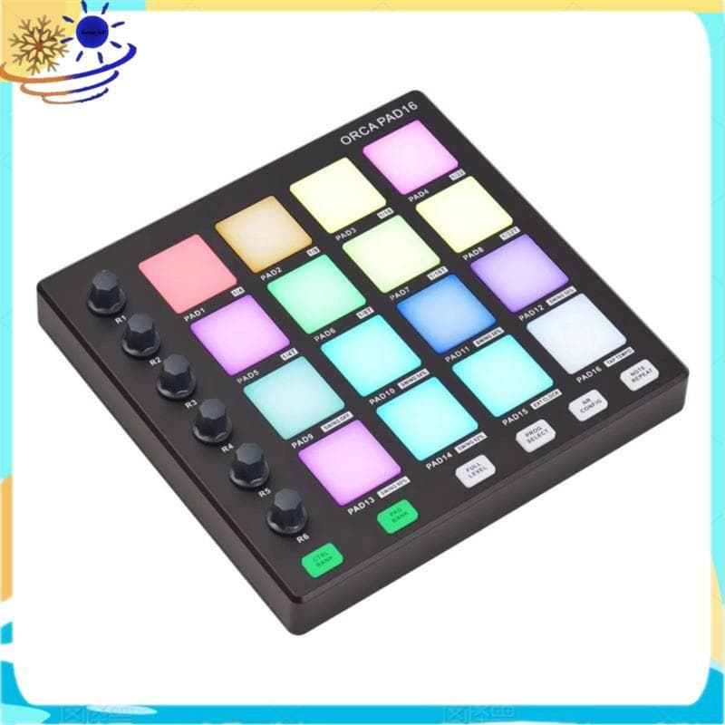 [Le's Shop] Teclado Controlador PAD16 DJ Music Audio Studio Bateria Eletrônica Para Instrumentos Musicais Beat Productio