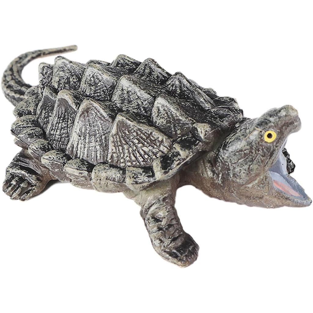 Figurinha de Tartaruga Jacaré – Modelo Realista de Tartaruga Sólida para Crianças – Brinquedo Educativo de Réptil, Prese