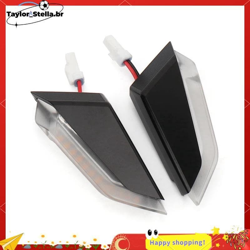 2 Pçs Luz Da Motocicleta Frente Sinal De Volta Pisca Indicador Lâmpada Espelhos LED Plástico Acessórios Para PANIGALE V4