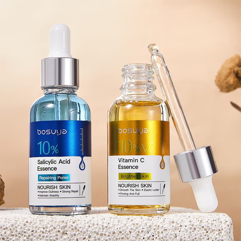Fornecimento exclusivo transfronteiriço de sérum de ácido salicílico BOSUYA, sérum de ácido hialurônico VC, creme sérum