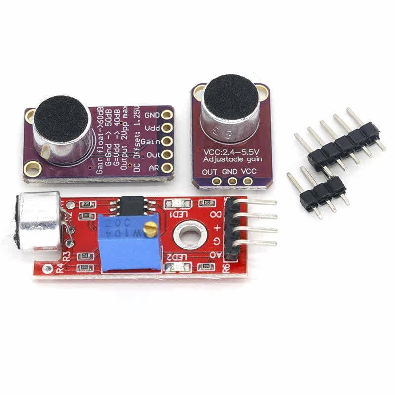 Módulo de sensor de som, interruptor de sensor de controle de voz, detecção de som, apito, amplificador, microfone