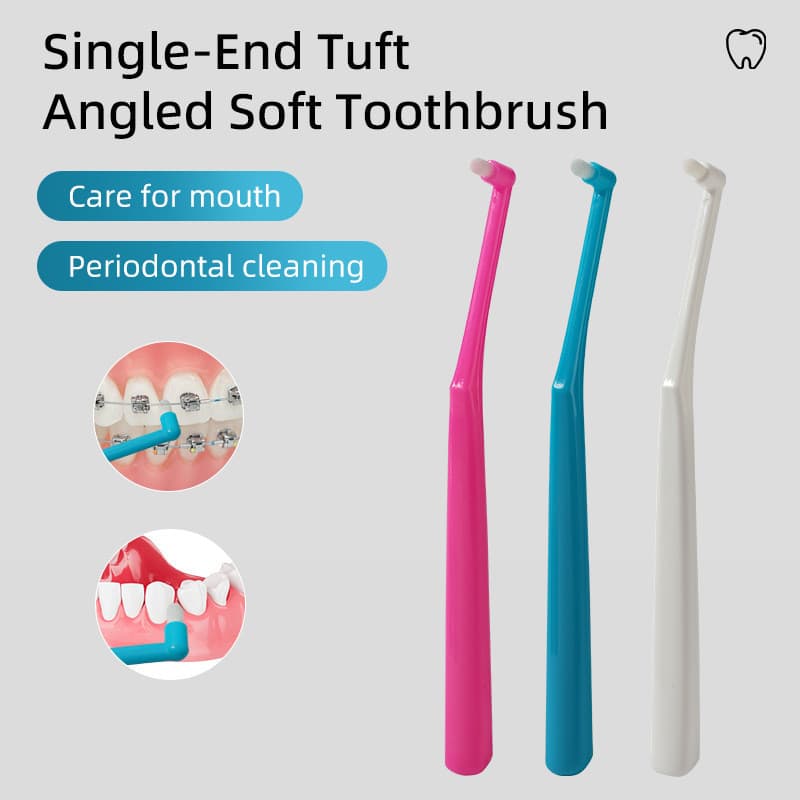 Escova interdental De Cabeça Única Para Aparelho Ortodôntico , Especializada Limpeza De Lacunas Dentárias E Ranhuras De