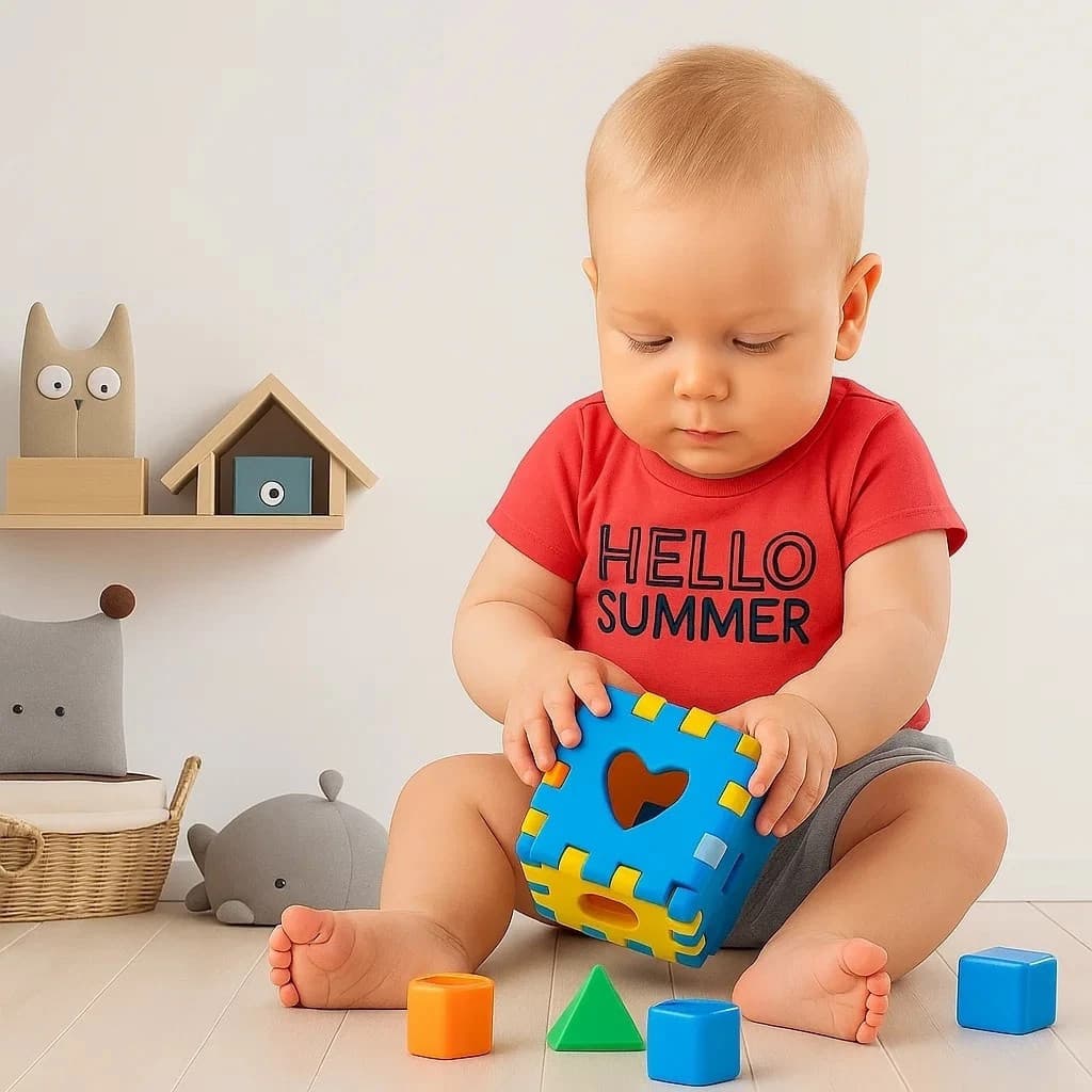 Cubo Didático Brinquedo Bebê Montar Desmontar Formas Infantil Criança Presente Menino Menino