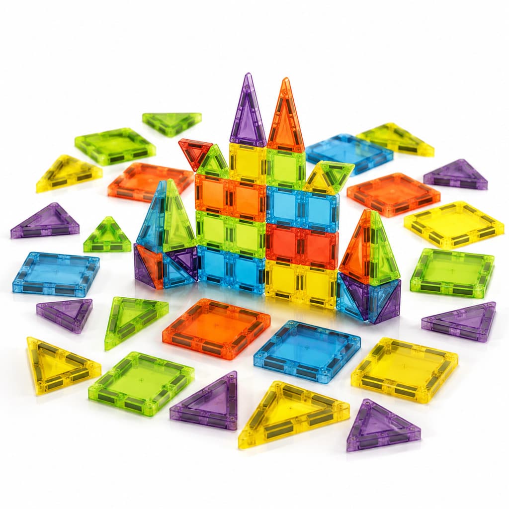 Blocos Magnéticos com Estojo de Viagem STEN Montessori