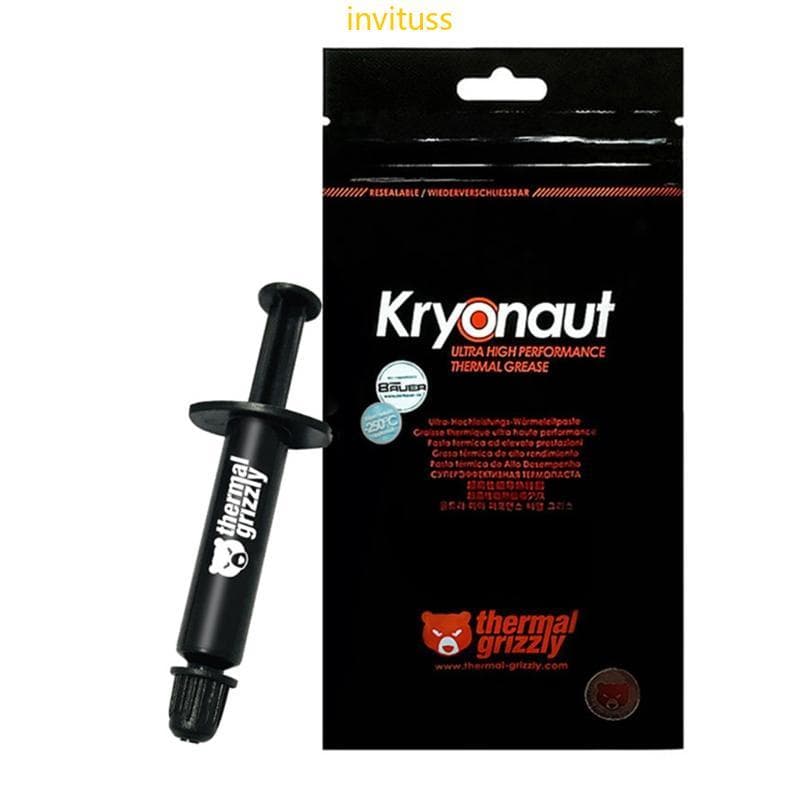 Inv Kryonaut 1g Desempenho Térmico Para Refrigeração Processadores CPU GPU Placas Gráficas Dissipador