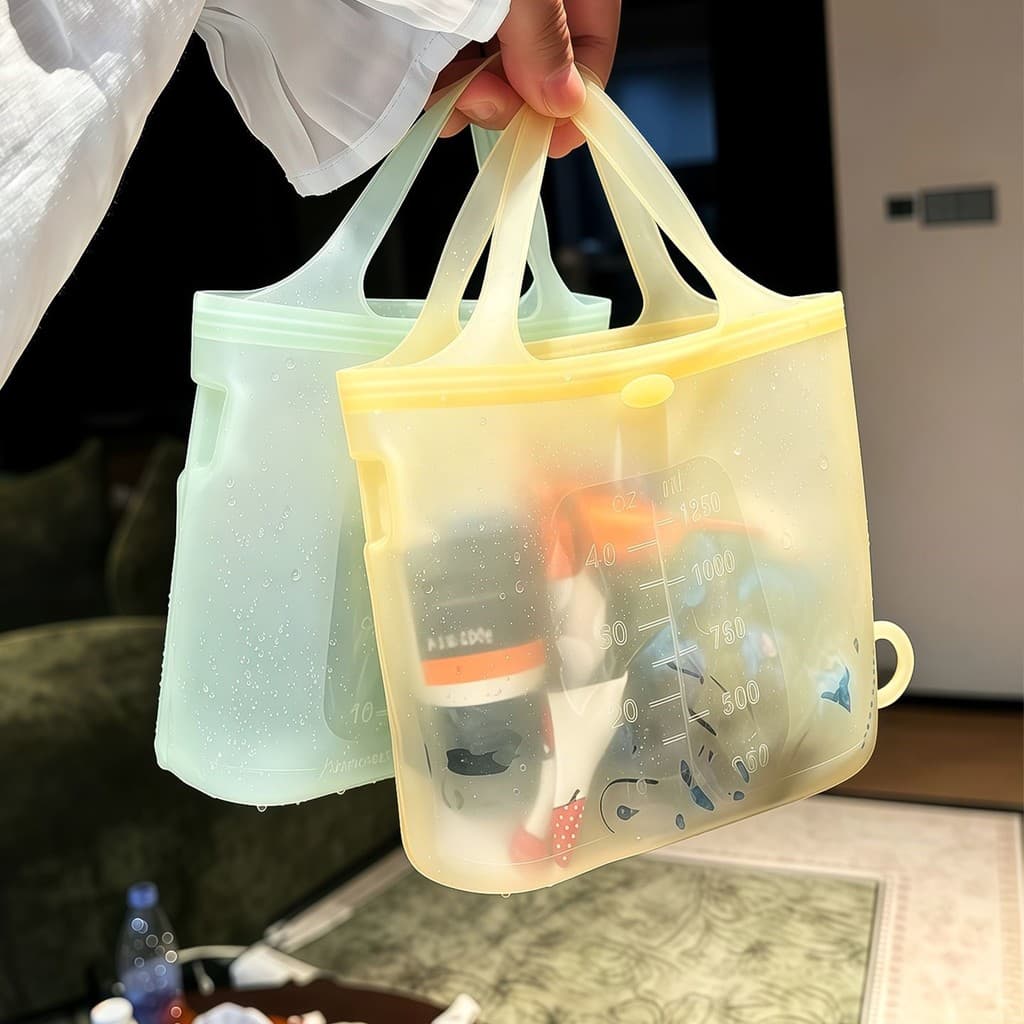 🔥 VENDA QUENTE 🔥 Necessaire de Maquiagem em Silicone Necessaire de Viagem Impermeável Necessaire Grande Capacidade Imp