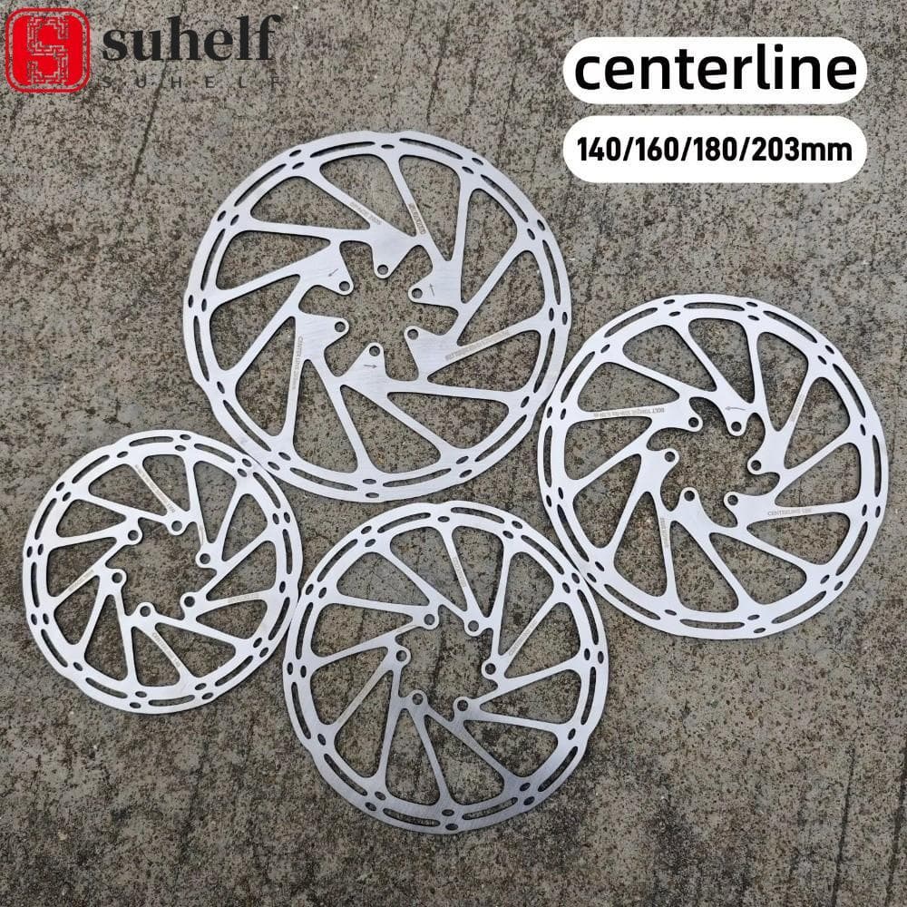 Rotor De Freio A Disco SUHELF , De Bicicleta Estilo Linha Central De 140/160/180/203 Mm , Aço Inoxidável