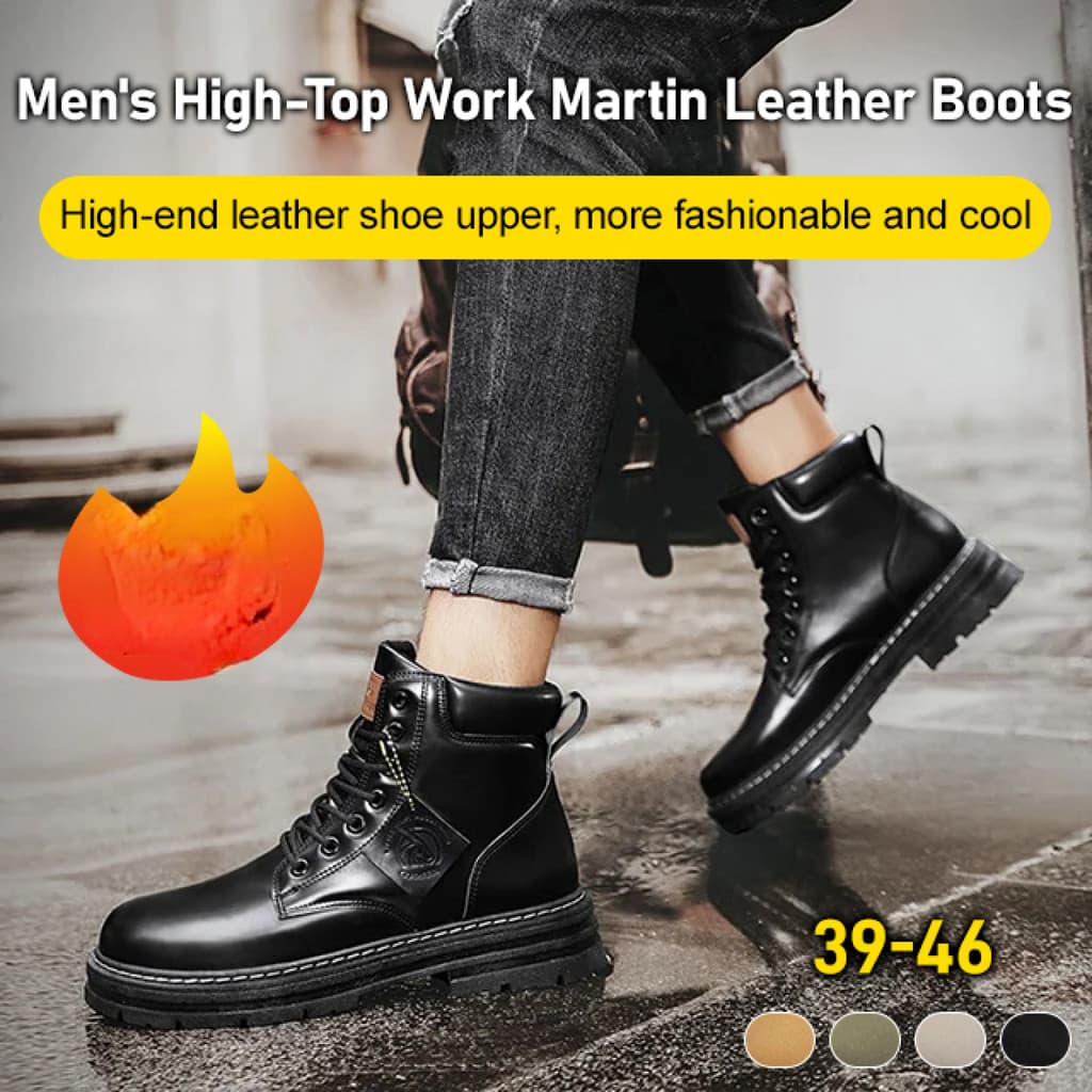[Design Durável] JN Martin Boots Masculinas Alta Qualidade/Estilo Retrô/Conforto
