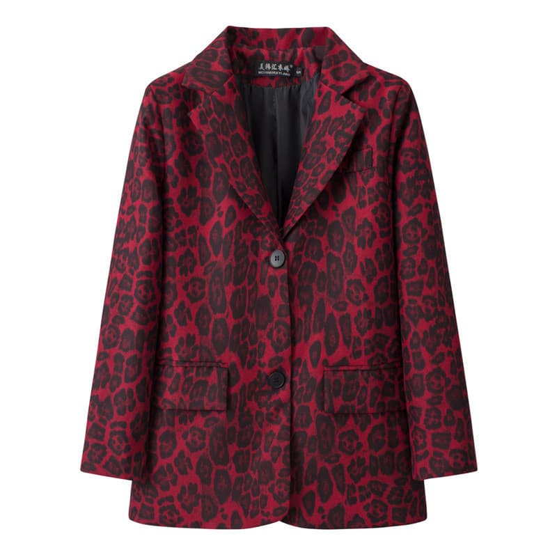 Blazer feminino de dois botões de tamanho grande, Design feminino, nicho, Top