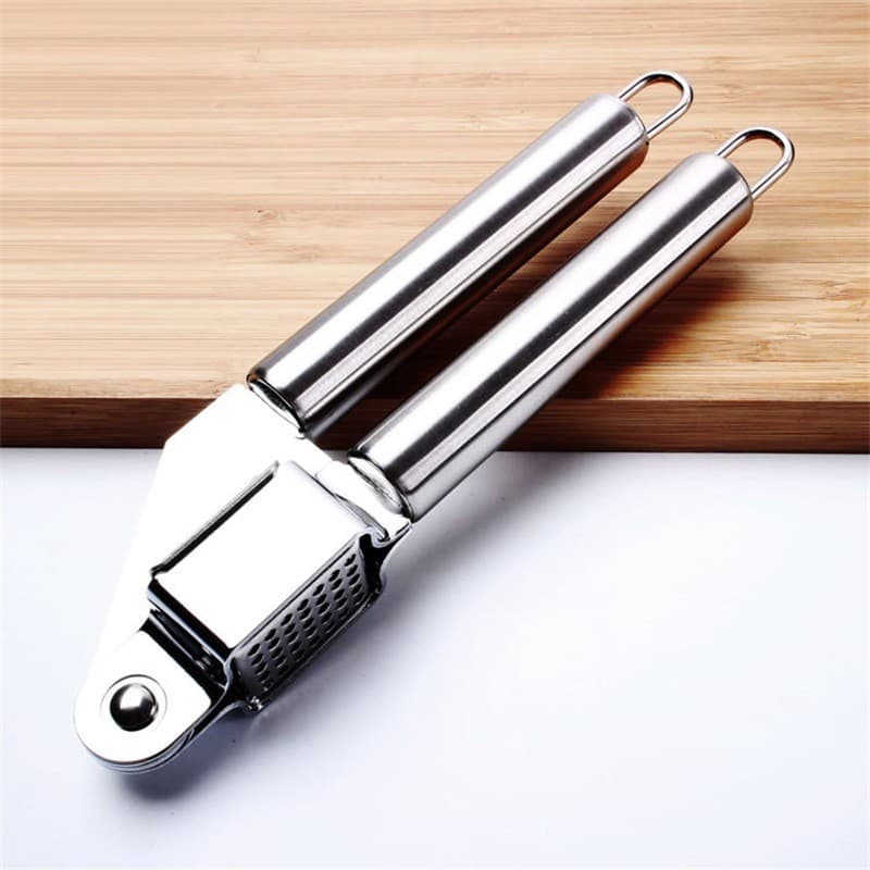 Prensa de alho em aço inoxidável, espremedor de alho manual, utensílio de cozinha multifuncional para uso doméstico, tri