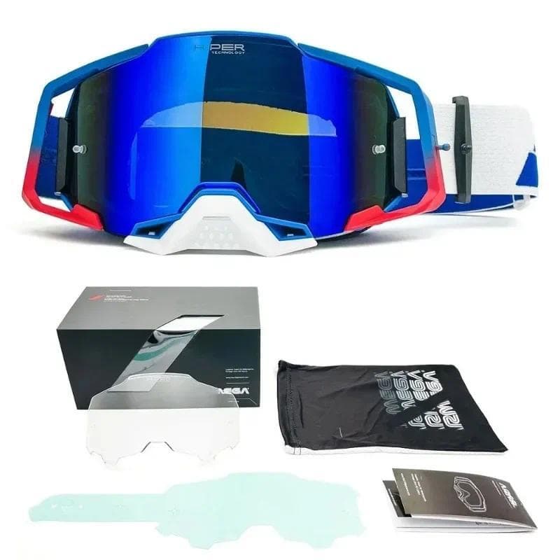 Esportes Ao Ar Livre Capacete MX Moto Bicicleta Da Sujeira Motocross Óculos De Vidro Scooter Máscara Esqui news2025 Moto
