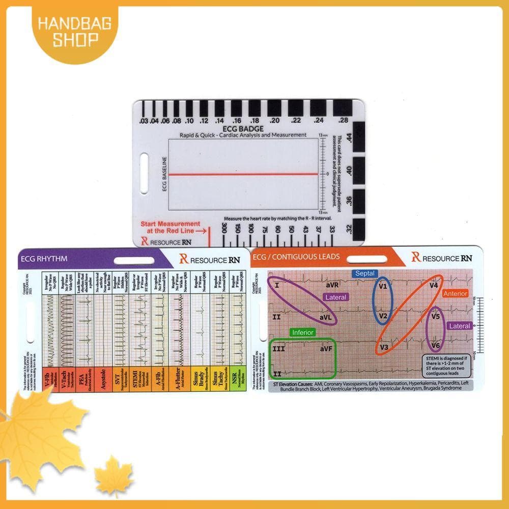 Bolsa EKG Pinças , Régua De 7 Etapas De Plástico Vertical Horizontal ECG , Ferramenta De Medição Transparente Portátil
