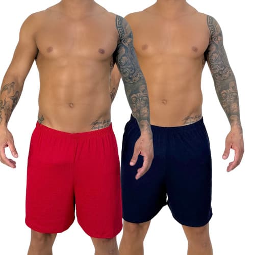 Short Pijama Masculino Avulso Cós Elástico Confortável Para Dormir E Ficar Em Casa Leve Macio Adulto