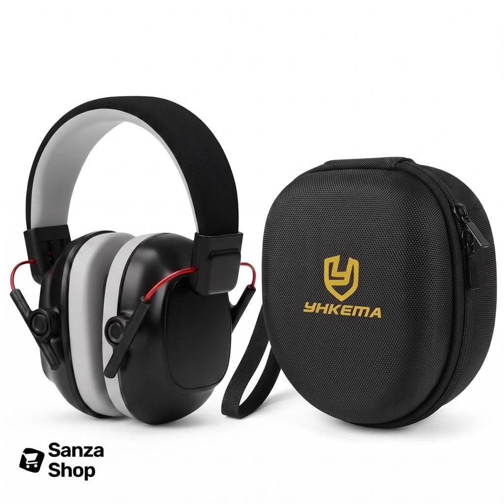 Kit Abafador De Ruído Auricular Com Case Rígido Ergonômico Proteção Auditiva Transporte Seguro Contra Queda e Risco