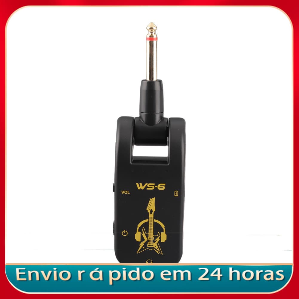 Btuty Silent Guitar Headphone Amp Amplificador de prática recarregável