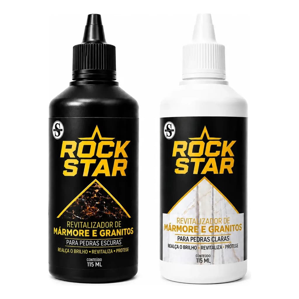 Kit Revitalizador Mármore E Granito Rock Star 115ml