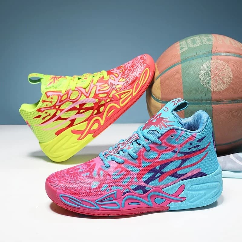 Tênis de Basquete Masculino para Corrida ao Ar Livre, Respirável, Leve e Esportivo