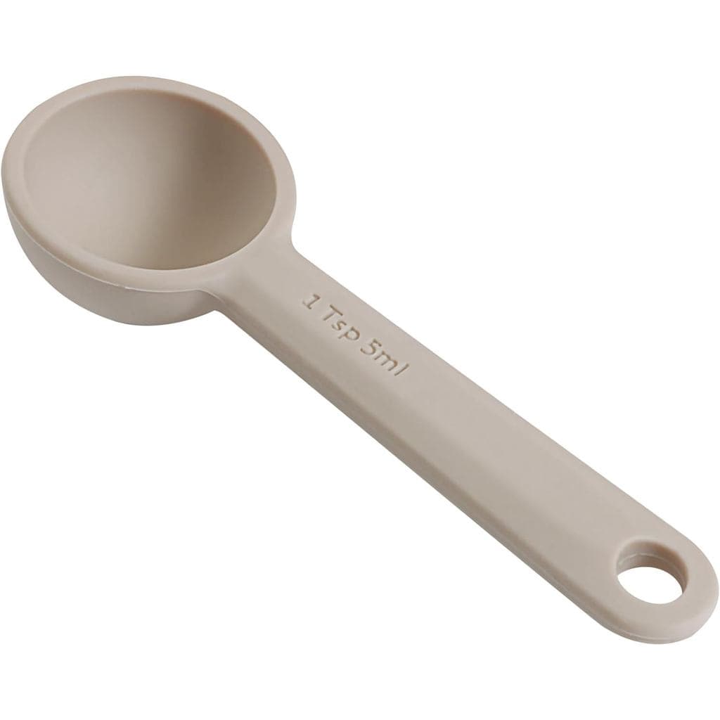 LEIFENY 1 unidade (1 colher de chá, 1/3 colher de sopa, 5 ml) Colher Medidora Individual, Silicone de Grau Alimentício,