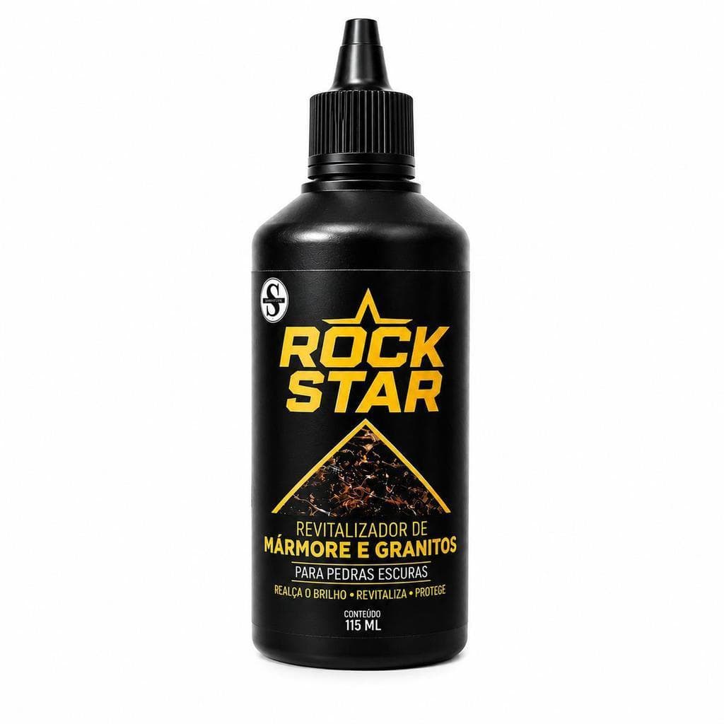 Revitalizador de Mármore e Granito Rock Star 115ml para Pedras Escuras com Brilho e Proteção