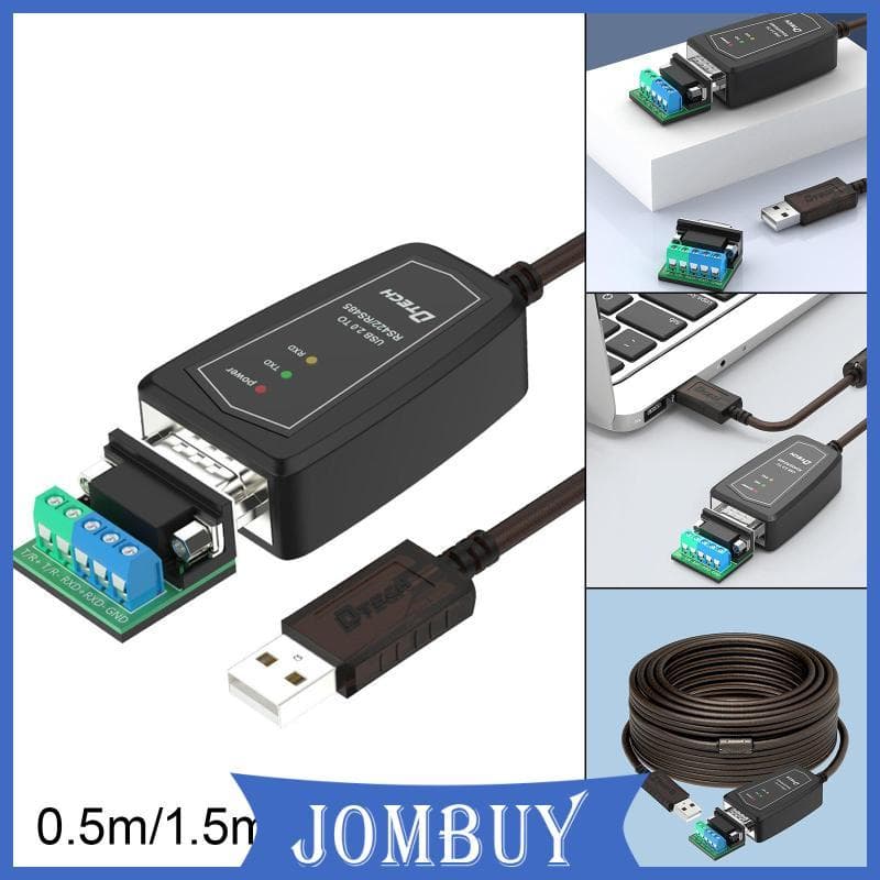 [Jombuy] Cabo Adaptador USB 2.0 Para RS485 RS422 Transmissão De Dados Mútua Bidirecional 15Kv-ESD