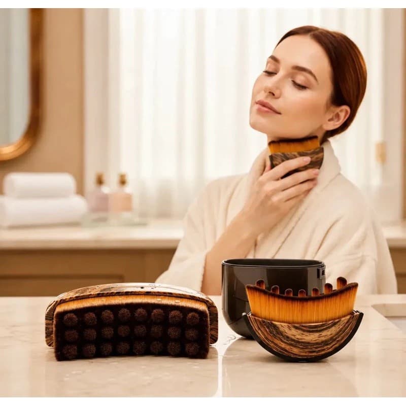 Escova De Massagem De Drenagem Linfática Ergonômica Macia Para Contorno Facial E Mandíbula escova lifting facial