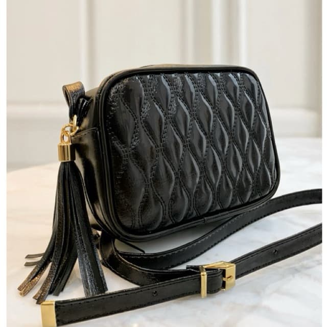 Bolsa Feminina Bordada Pequena Transversal Ombro Alça Regulável Couro Sintético Couro Fake Moda