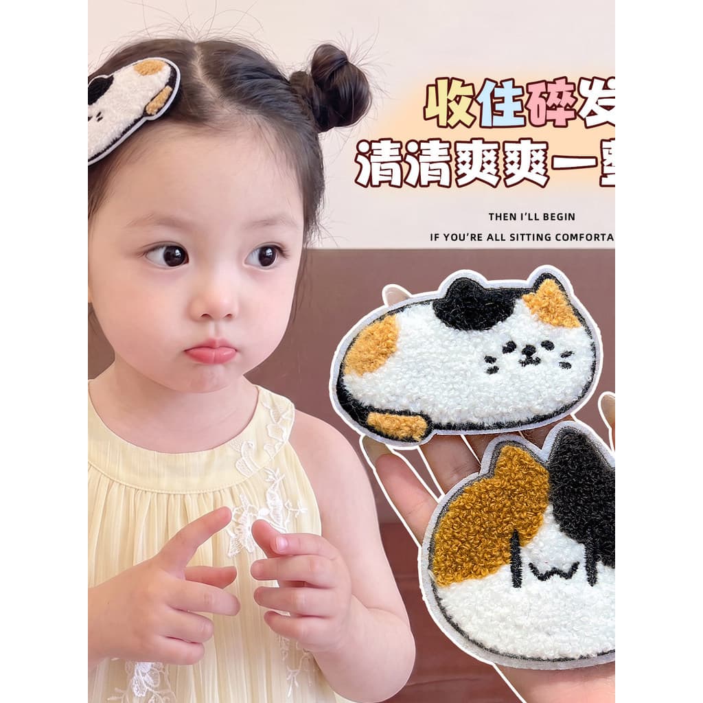 Meninas dos desenhos animados animais adesivos de cabelo crianças cabelo quebrado arrumado artefato Velcro acessórios pa