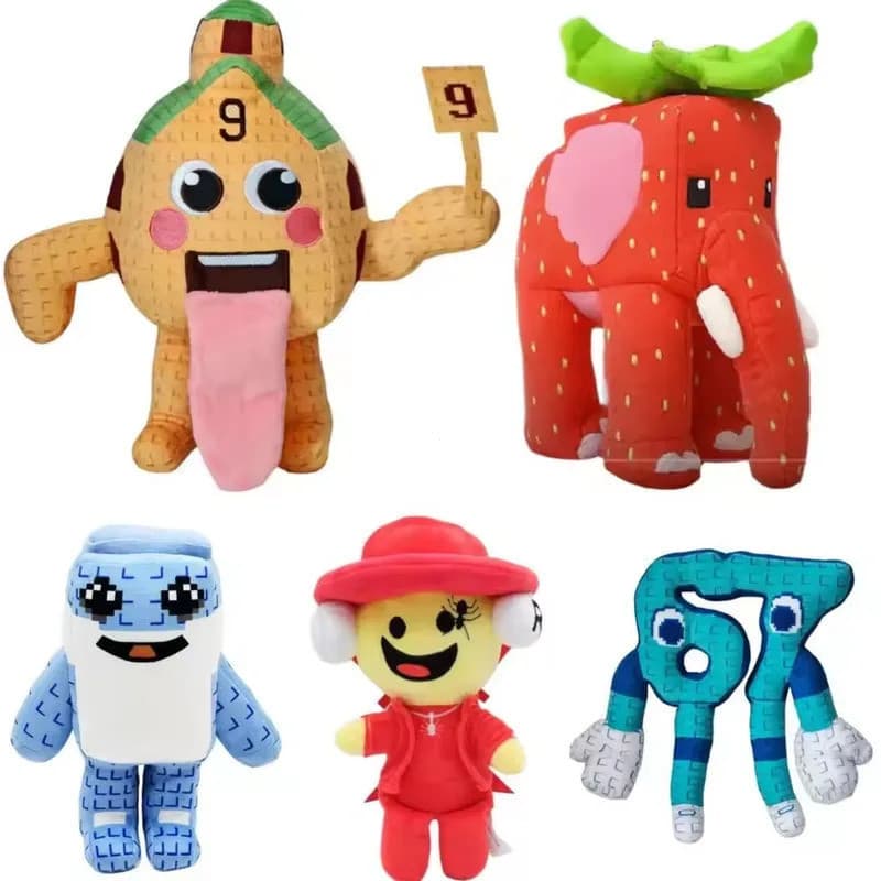 25cm Roubar Um Jogo De Cérebro Boneca De Pelúcia Brinquedo Dos Desenhos Animados Bonito Macio Huy Peluche Decoração Do Q