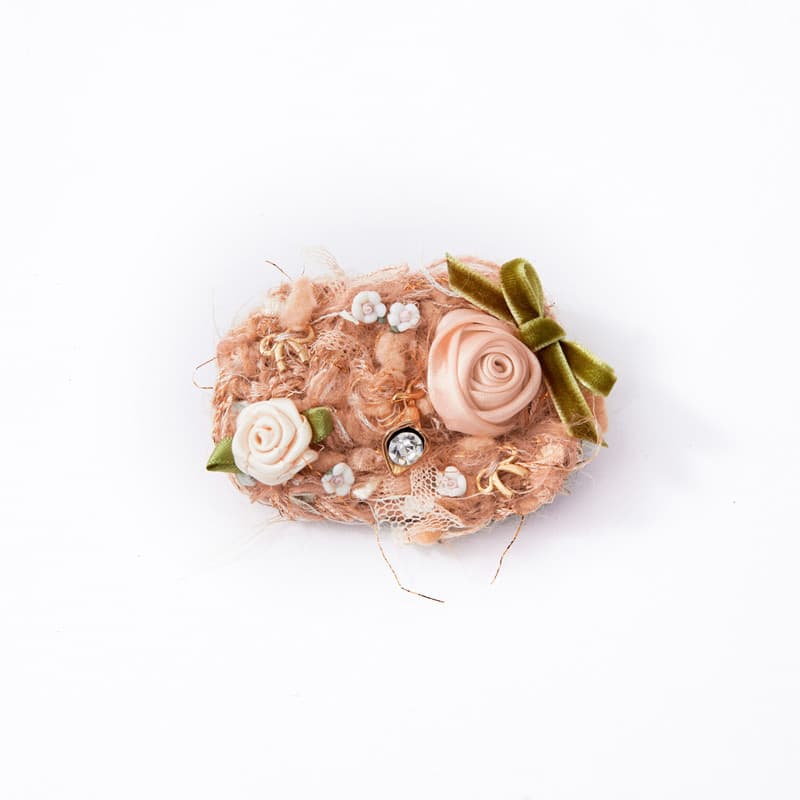 Original feito à mão Design nicho High-End tecido broche acessórios broche pino de segurança bonito All-Match estilo fra