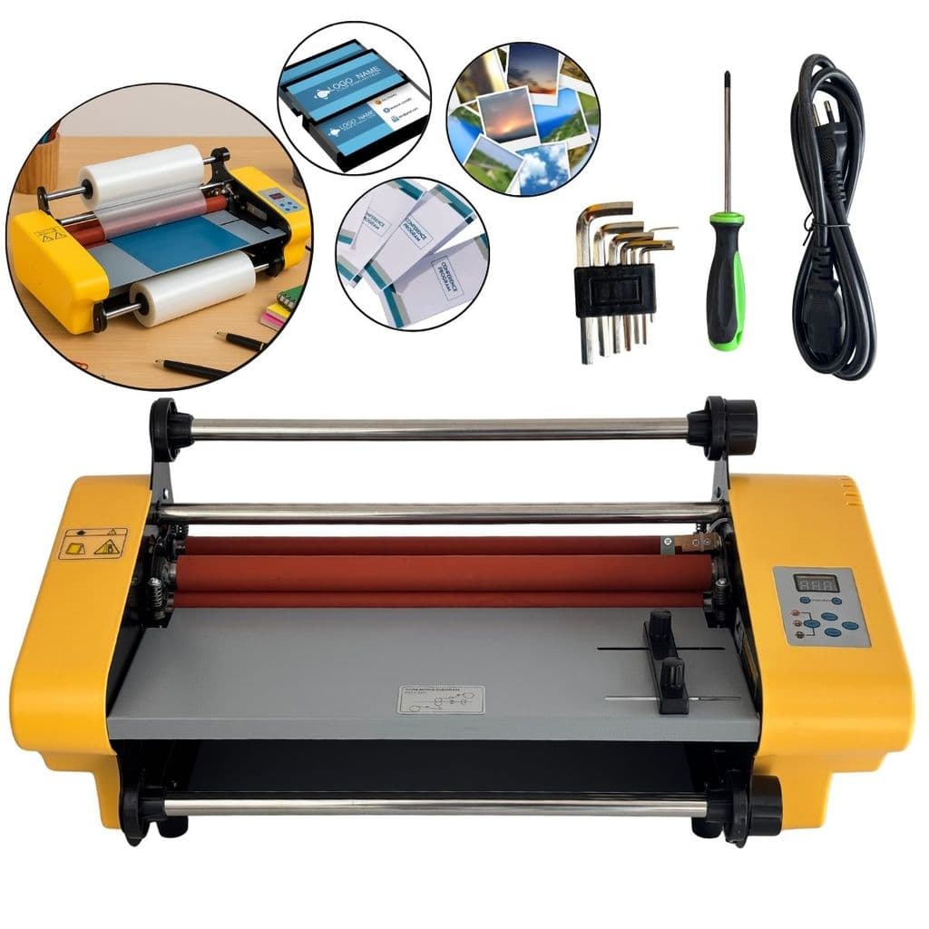 Laminadora e Plastificadora Bopp 350mm A3 A4 A5 A6 700W Termolaminadora Digital 220V Importway Iw004