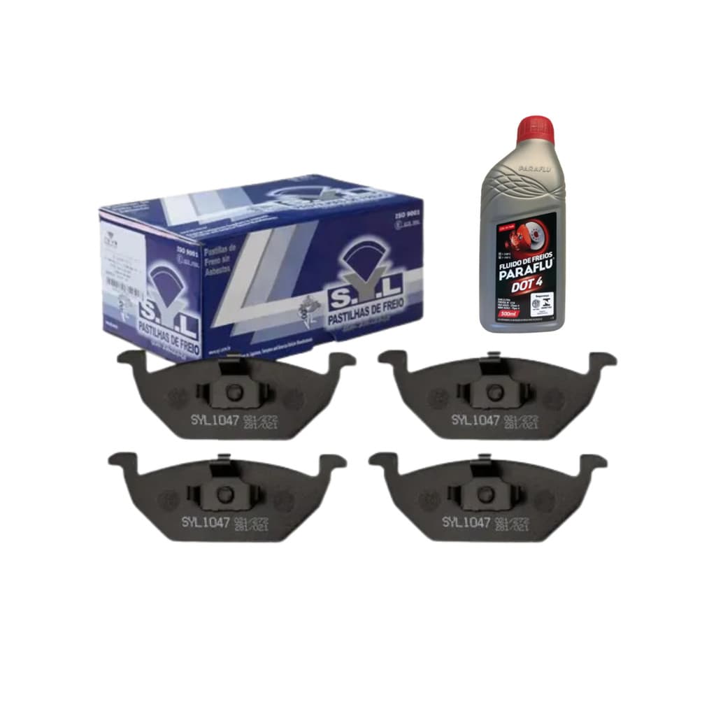 KIT FLUIDO FREIO DOT-4 + PASTILHA FREIO FOX/GOLF