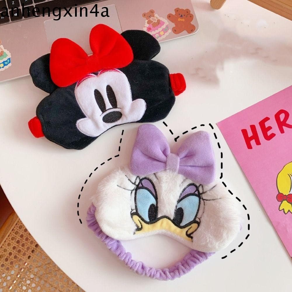 Máscara Blackout Para Os Olhos ANHENGXIN , De Pelúcia Dos Desenhos Animados Da Minnie Mickey , Proteção Com Isolamento D