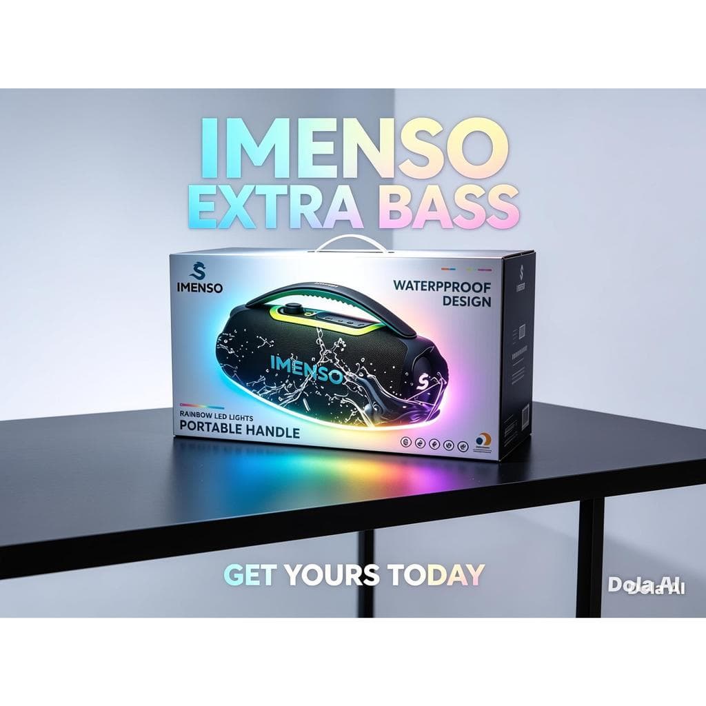 Boombox Caixa de Som Bluetooth 60W – Extra Bass + TWS
