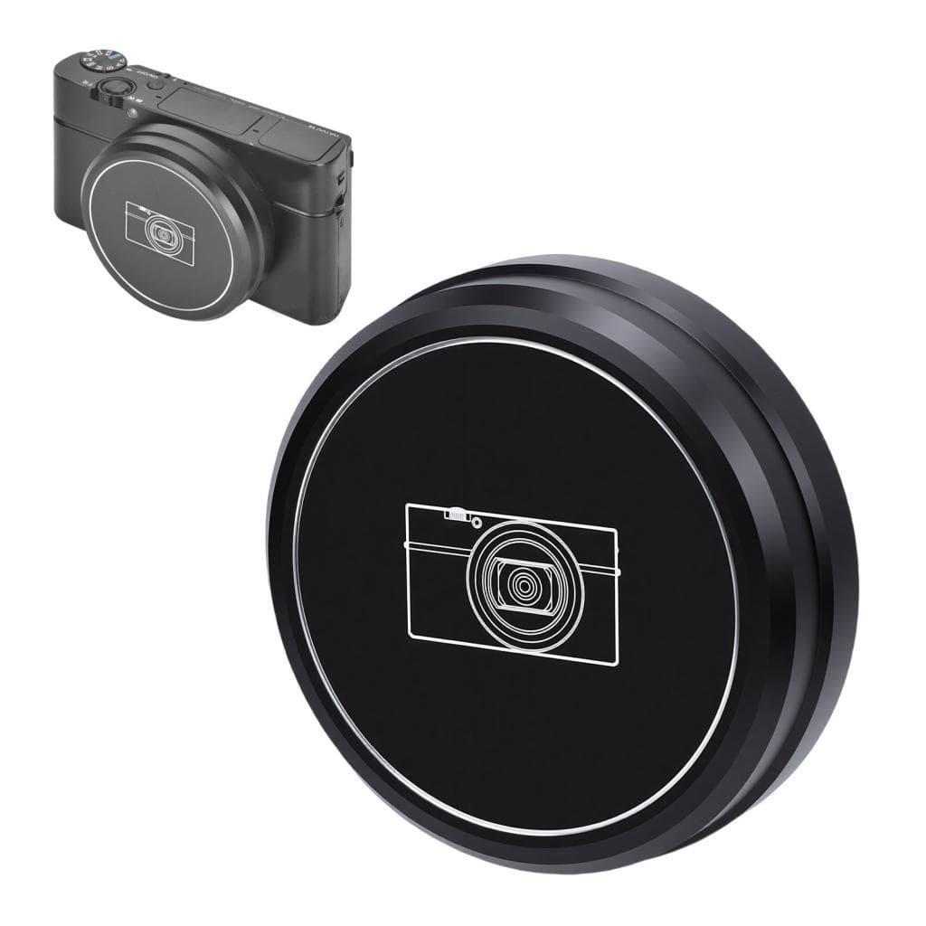 Tampa de lente 3clife-BR adequada para câmera RX100 M6 M7 preta à prova de poeira e anti impressão digital com anel